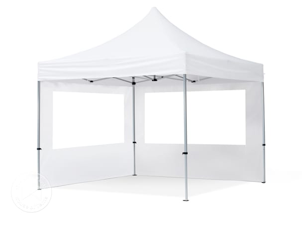 Pop up gazebo with wide panorama window side panels