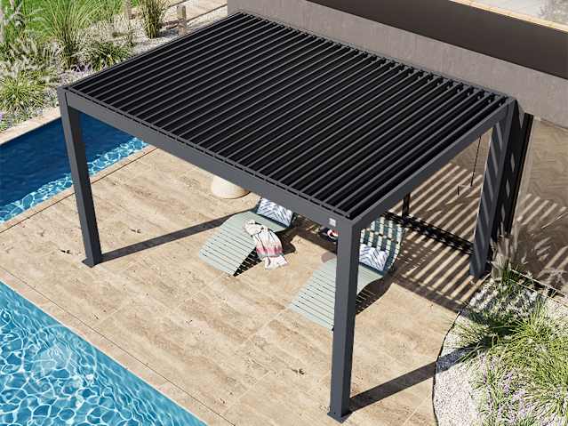 louvered pergola