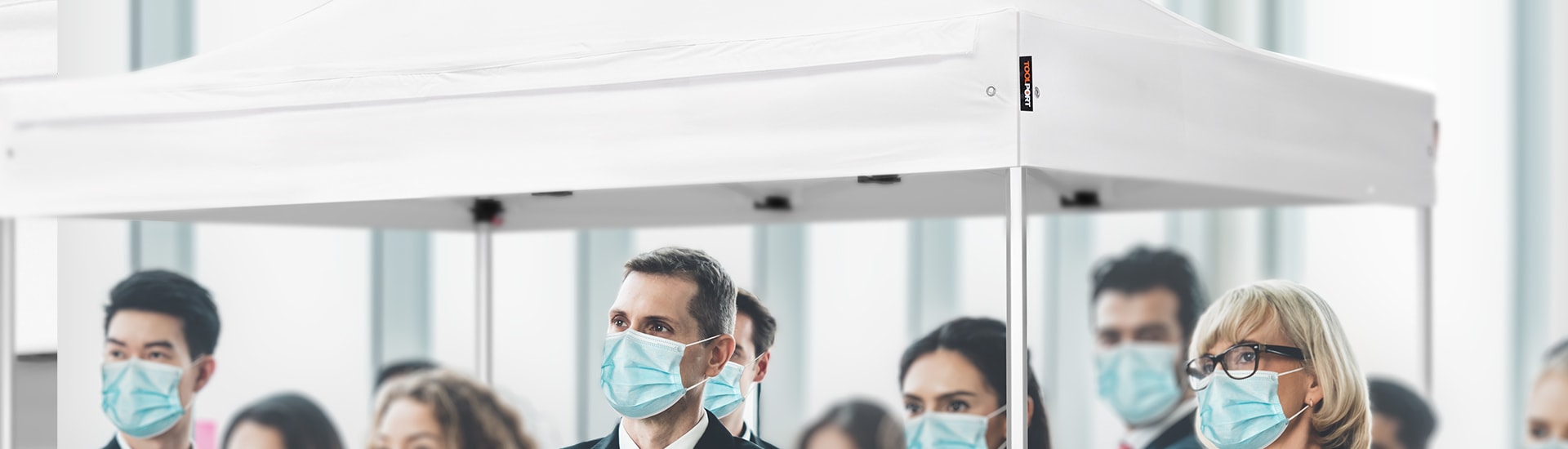 Barnum professionnel comme tente de vaccination