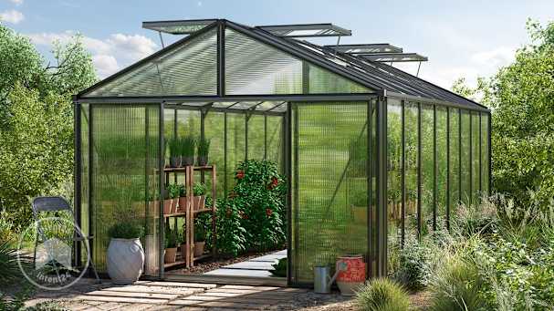 Serre de jardin Bois et polycarbonate 125cm pas Cher