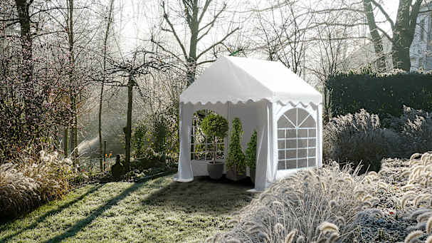 utiliser une tente de réception en hiver