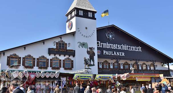 Tentes pour l'Oktoberfest à munich