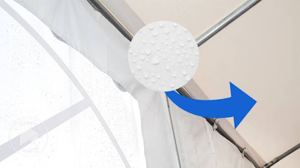 chapiteau sans condensation