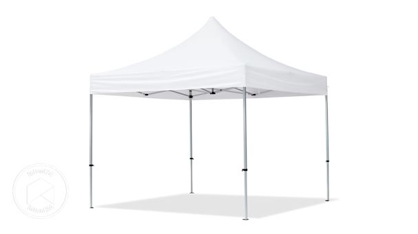 Tente blanche du marché