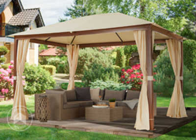 Tonnelle de jardin avec toile