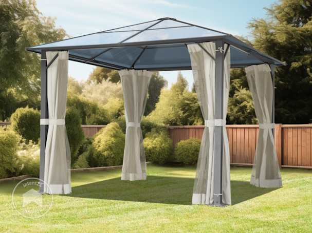 Tonnelle de jardin 3x3 polycarbonate