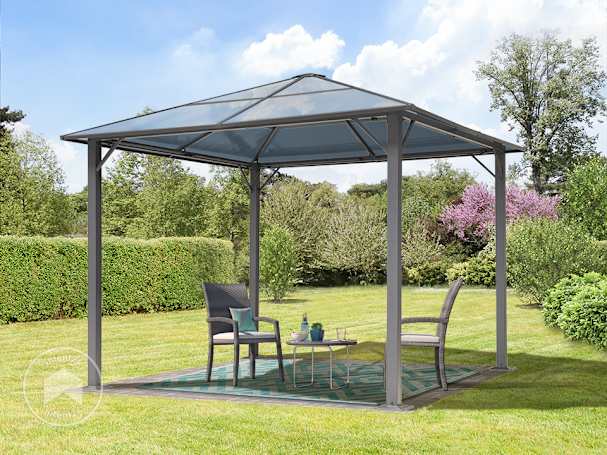 Un toit rigide en polycarbonate ou en acier pour une protection permanente