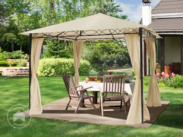 Une tonnelle jardin en acier