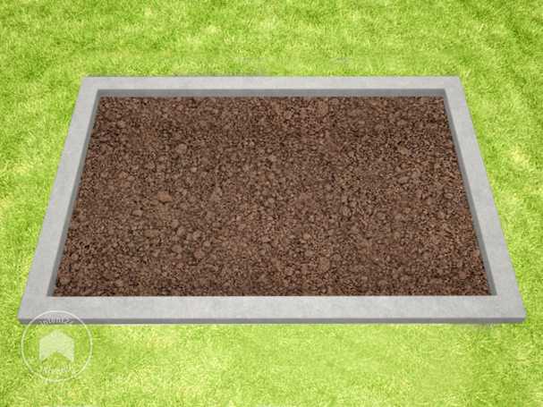 Fondation en bande de béton