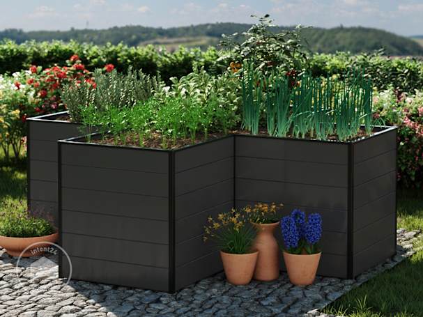 Carré potager croix