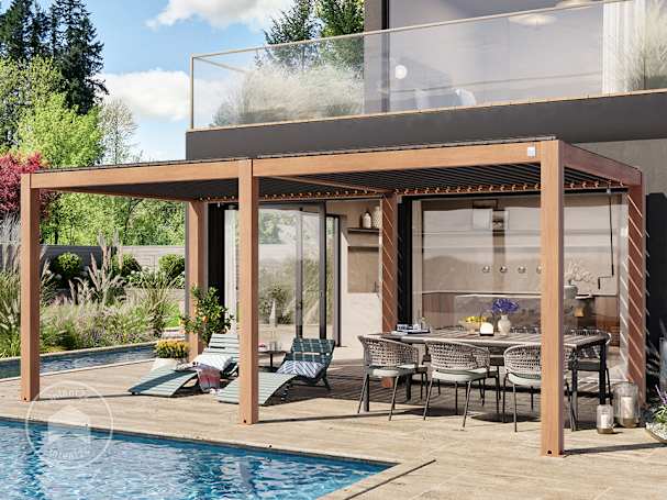 Une pergola autoportée 3x6 bois