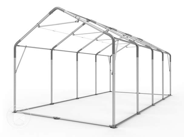 Tente de réception avec une structure acier