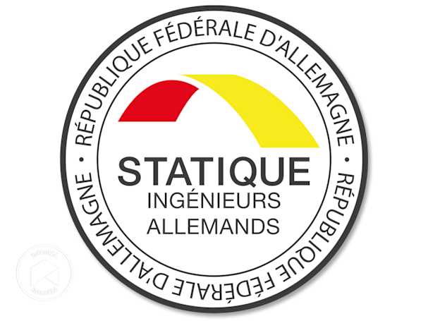 Certification de la statique par un bureau d'études allemand