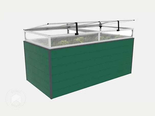 Un châssis de jardin en polycarbonate robuste