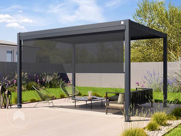 Pergola avec store occultant