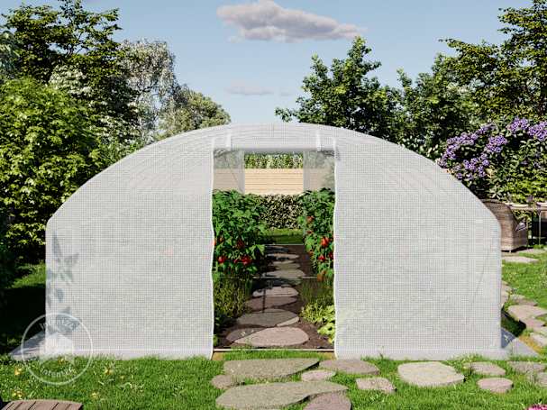 Serre plastique arrondie