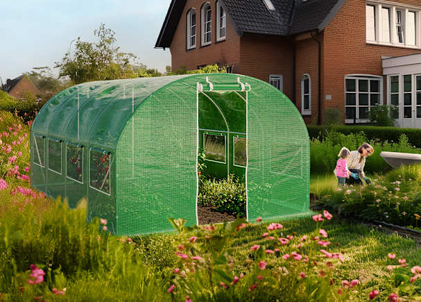 Permacultuur in je moestuin met een tunnelkas
