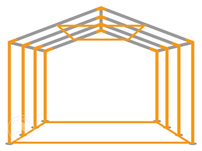 Extra versterkt partytent frame