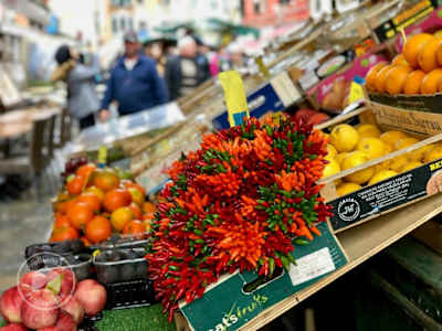 Marktkraam groente en fruit
