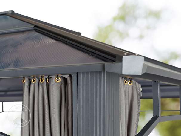 Tuinpaviljoen 3x3 met polycarbonaat dak