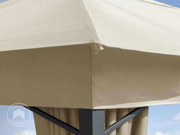 Tuinpaviljoen 3x3 met polyester dak