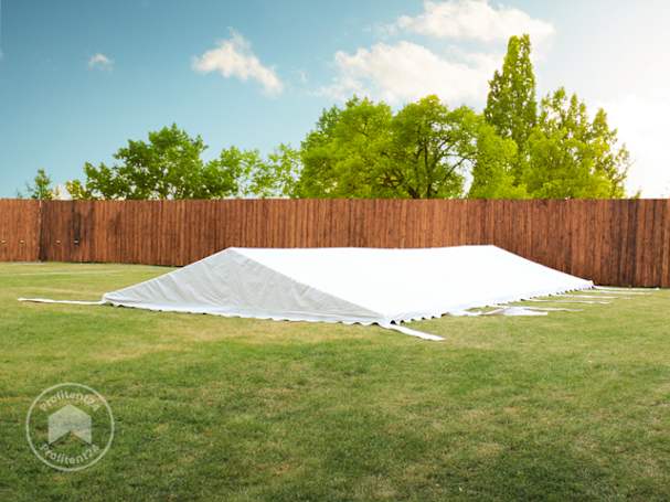 Partytent dakzeil monteren