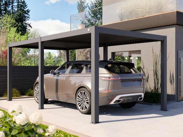 Regels voor de carport op de erfgrens en het voorerf - pergola als carport