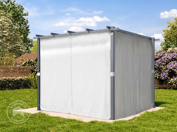 Pergola met gesloten zijwanden