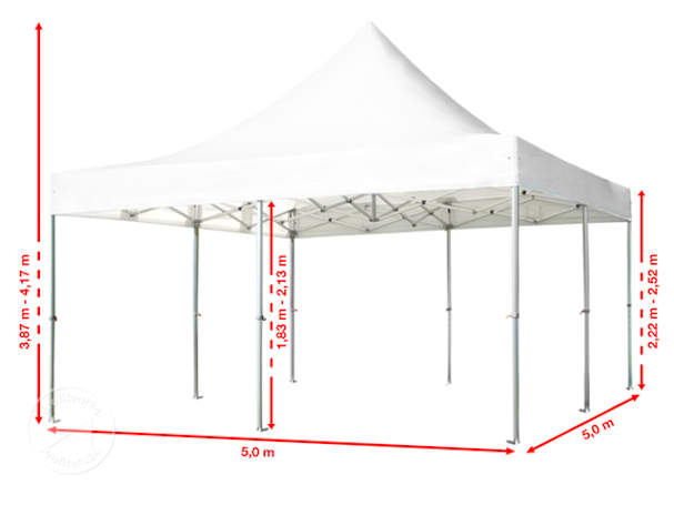 Easy up partytent afmetingen