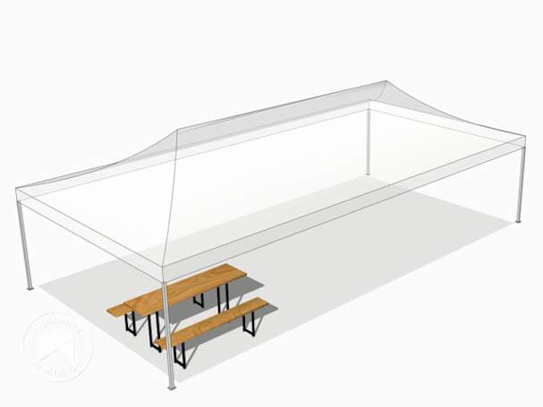 Easy up partytent 4x8 3D