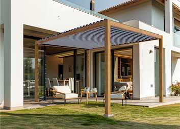 Betonpoer plaatsen voor overkappingen