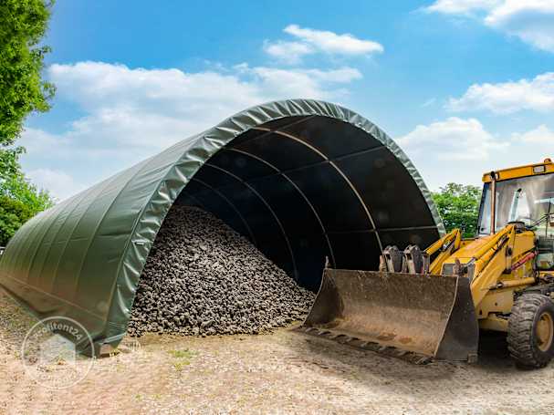 Mobiele booghal voor stortgoed