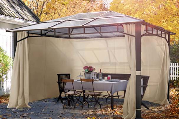 tuinpaviljoen zijwanden