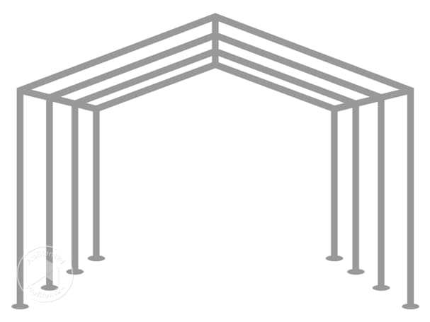 Partytent met standaard frame