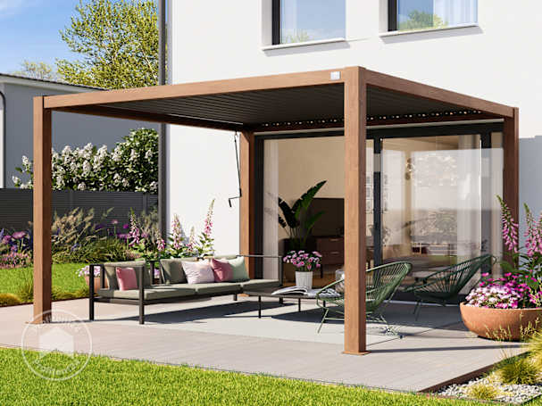 Houten pergola - zonbescherming met natuurlijke uitstraling