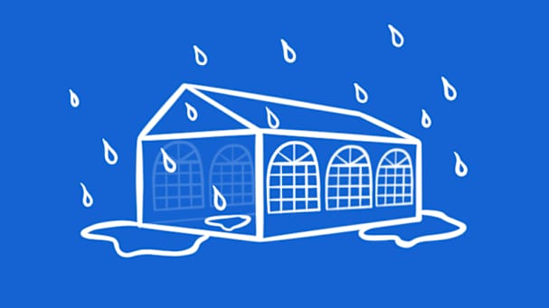 waterdichte partytent 4x4