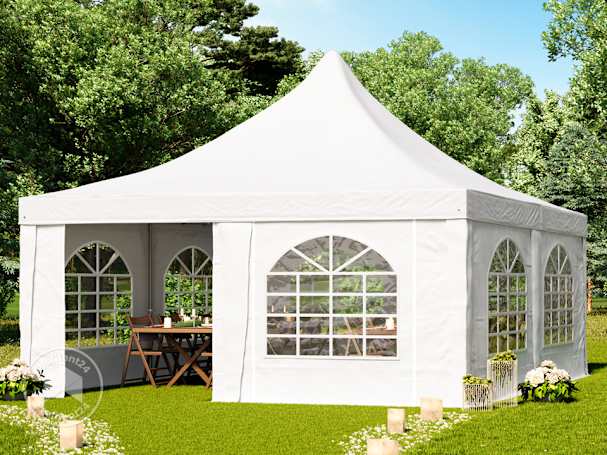 Pagode partytent met hoge spits