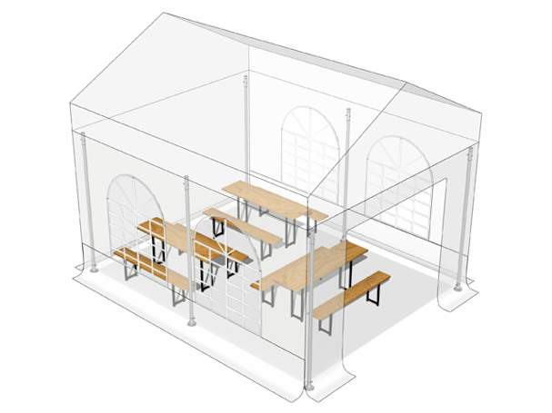 Voor hoeveel personen is deze partytent 4x5 geschikt?