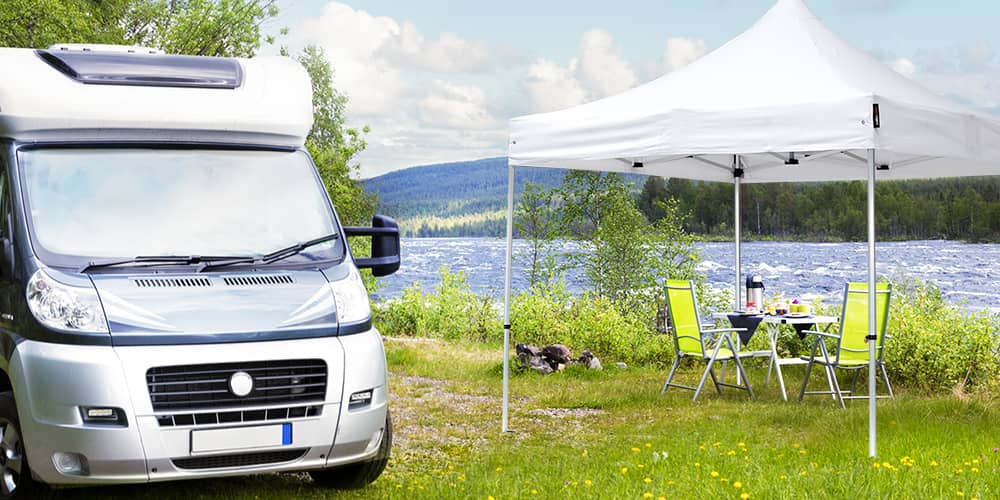 Einen Faltpavillon als Camping-Pavillon einsetzen