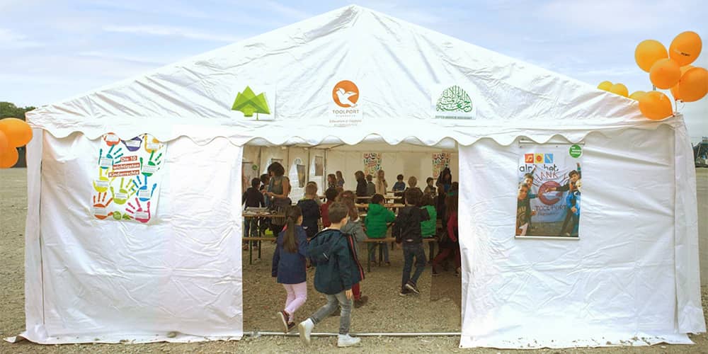 Charity Event der Zeltschule e.V. und TOOLPORT Foundation für Flüchtlingskinder