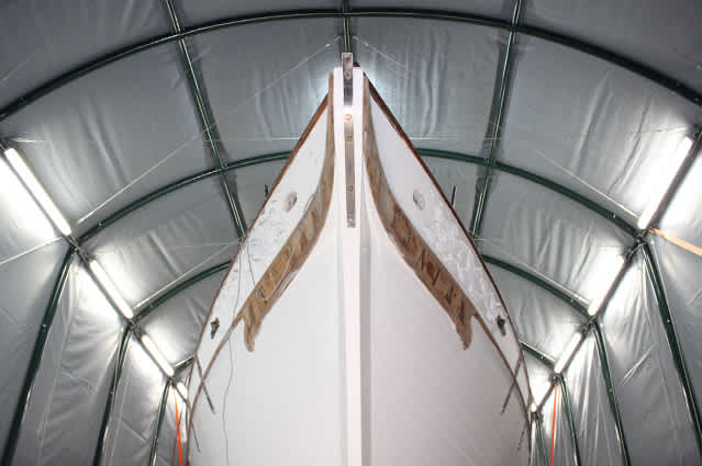 Die Zeltgarage als Yacht-Winterlager nutzen