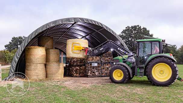 Eine Rundbogenhalle in der Landwirtschaft einsetzen