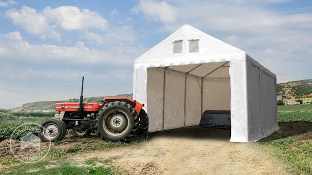 Ein Lagerzelt in der Landwirtschaft einsetzen