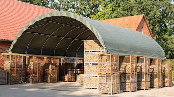 Eine Container-Überdachung in der Landwirtschaft