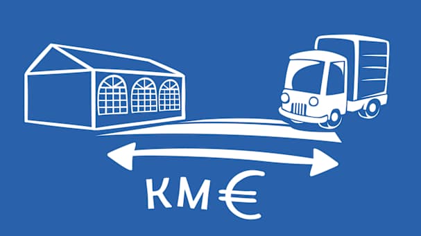 Bei der Zeltmiete müssen Lieferkosten gezahlt werden
