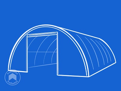 Rundbogenhalle aufstellen