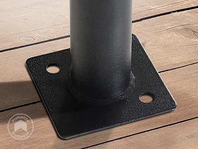 Wasserdichter und pflegeleichter Stahl-Fuß für Gartenpavillons