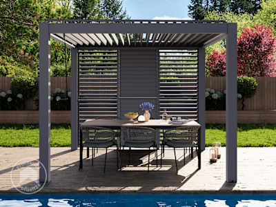 Lamellenwand für Deluxe-Pergola