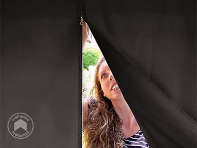 Gartenpavillon 3x3 m mit verschließbaren Seitenteilen