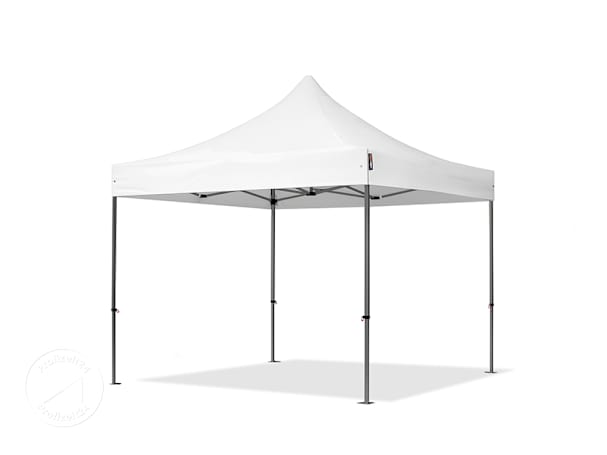 Ein Faltpavillon in Weiß